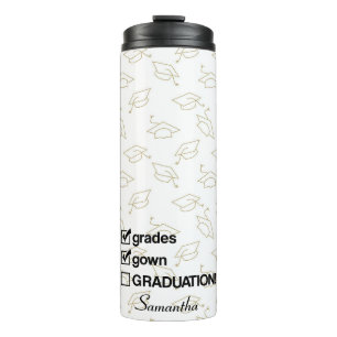 Custom Name Graduation Gift Funny Graduation Thermal Tumbler