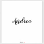 Custom Name Graduations Wedding Bridesmaid 2023<br><div class="desc">Simple and cool name sticker in black and white background. You can change the name,  and change the colours too!</div>