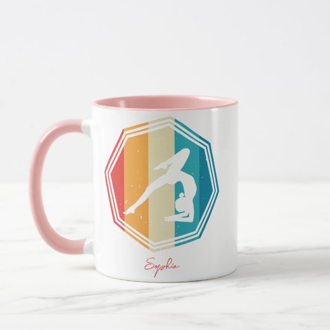 custom name gymnastics mug (Left)