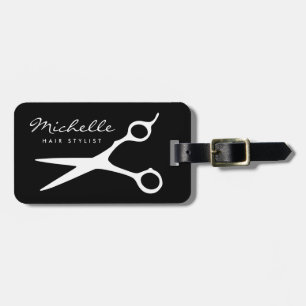 Custom name hair stylist hairdresser barber travel luggage tag