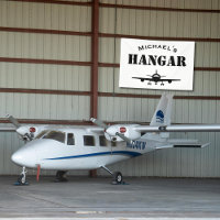 Custom Name Hangar Aeroplane Pilot Aviation