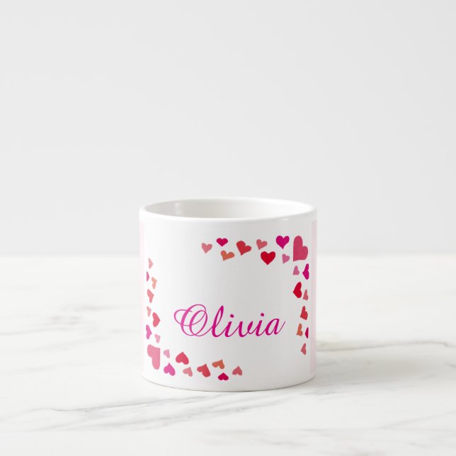 Custom Name Heart Mug (Front)