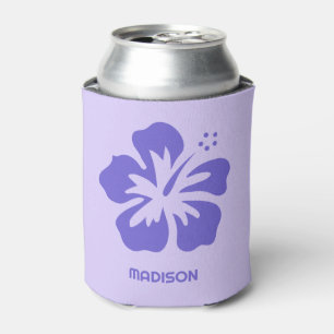 Custom Name Hibiscus Can Cooler