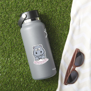 Custom Name Hippo Zoo Safari Animal