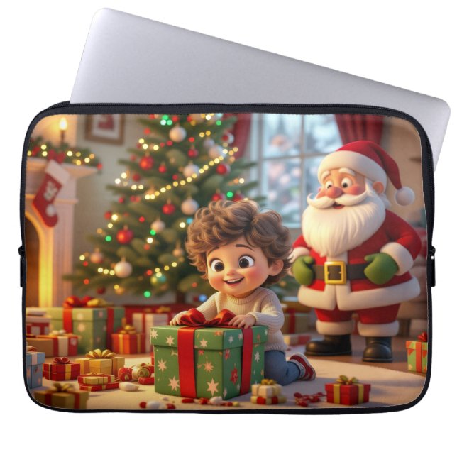 Custom Name Holiday KeepsakeElectronics Bag (Front)