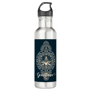 Custom Name Holy Star of Wonder Ornamental Mandala 710 Ml Water Bottle