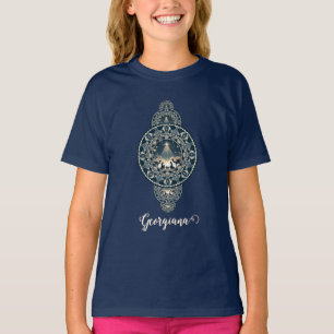 Custom Name Holy Star of Wonder Ornamental Mandala T-Shirt