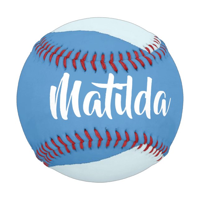 Custom name hot air balloon baseball (Front)