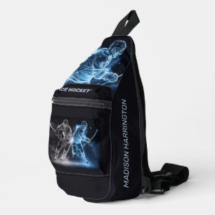 Custom Name Ice Hockey Sling Bag