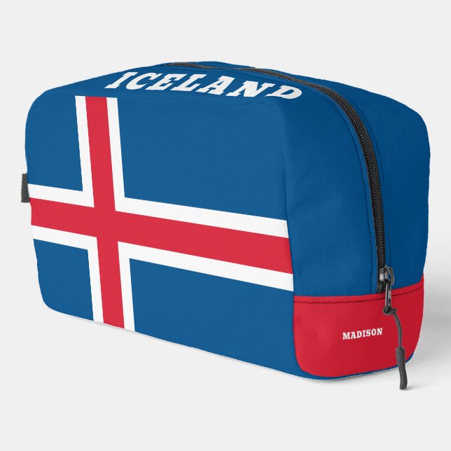 Custom Name Iceland Dopp Kit (Right Corner)
