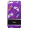 Custom name indigo purple glitter nurse hats heart