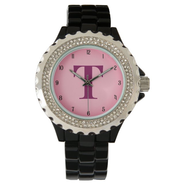 Custom Name Initial Personalised Monogram Watch (Front)
