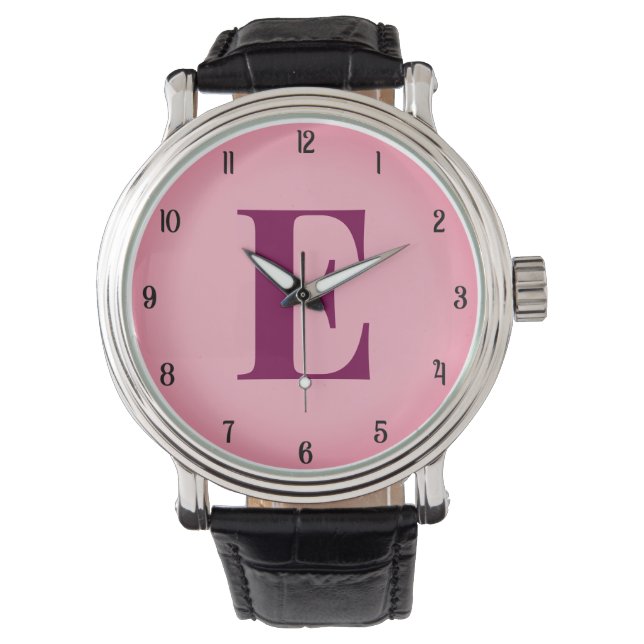 Custom Name Initial Personalised Monogram Watch (Front)