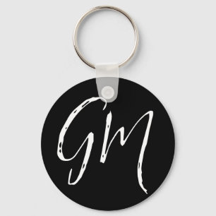 Custom name Initials personalised two letters Key Ring