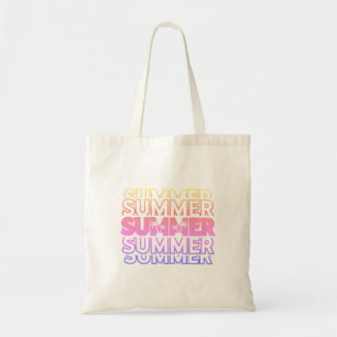 Custom Name & Initials Summer Tote Bag