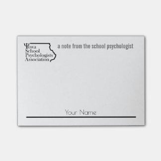Custom Name Iowa School Psych. Assoc. Post-Its Post-it Notes