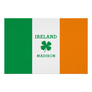 Custom Name Ireland Poster
