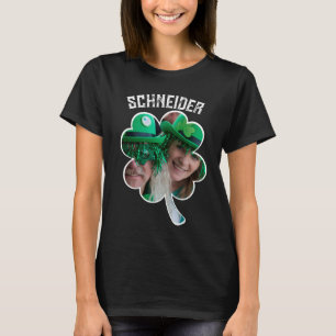 Custom Name Irish clover photo St Patricks Day T-Shirt