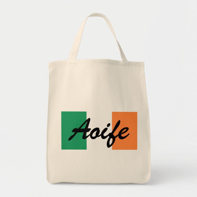 Custom Name Irish Flag gtcnt Tote Bag (Front)