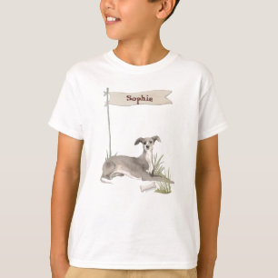 Custom Name Italian Greyhound Pet Dog T-Shirt