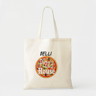 Custom Name  Italian  Pizza House   Adult Apron Tote Bag