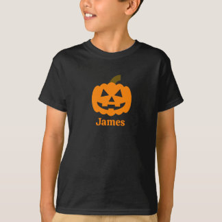 Custom Name Jack 'O' Lantern Halloween T-Shirt