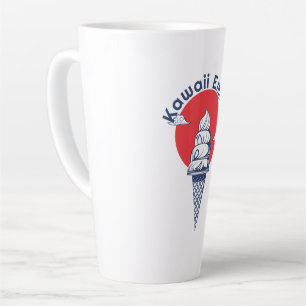 Custom Name Kawaii Ice Cream Cone Cute Japanese Latte Mug