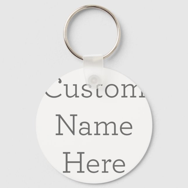 Metal Circle Keychain, 5.08 cm (Front)