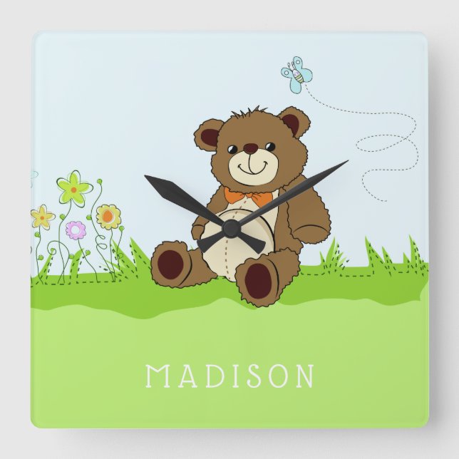 Custom name Kids' wall clocks (Front)