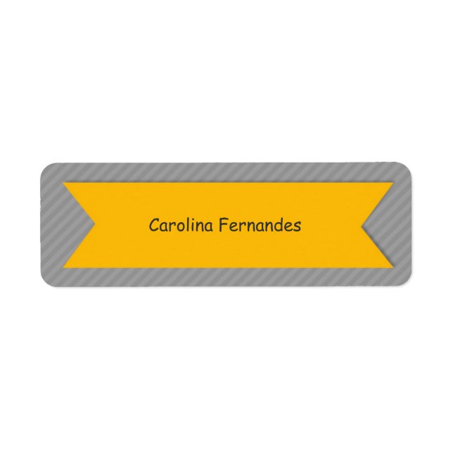 Custom Name Labels on Grey Stripes (Front)