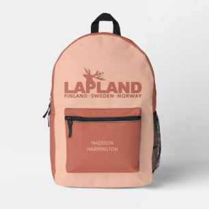 Custom Name LAPLAND Printed Backpack