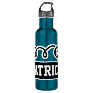 Custom name large soccer sports water bottle