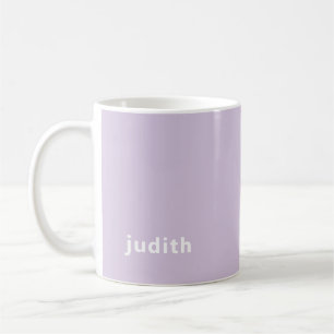 Custom Name Lilac Mist Mug Personalized Minimal