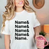 Custom Name List ,Personalised Ampersand Names