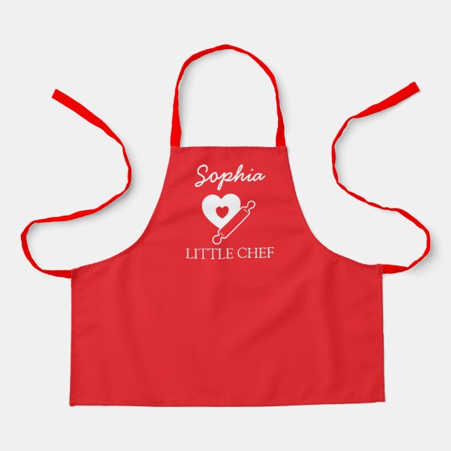 Custom Name Little Chef Apron (Front)