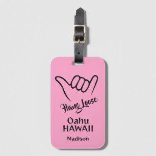 Custom Name, Location & Colour Shaka Luggage Tag