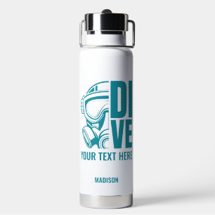 Custom Name & Location Scuba Diving Water Bottle