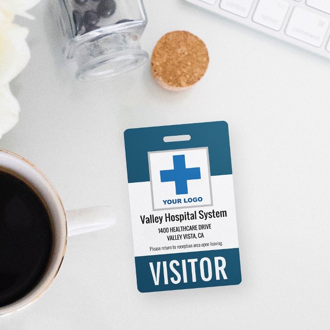 Custom Name & Logo Hospital Visitor Pass ID ID Badge (Creator Uploaded)