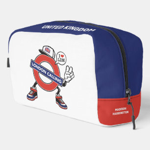 Custom Name London Calling Dopp Kit