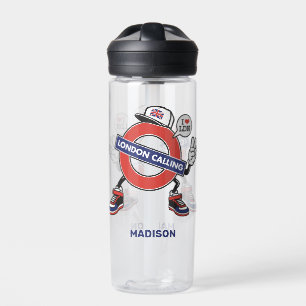 Custom Name London Calling Water Bottle