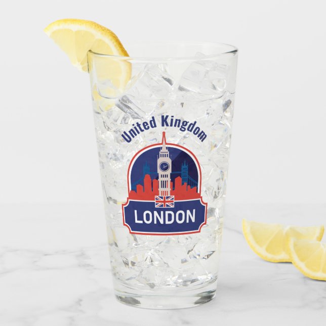 Custom Name London Glass (Front Ice)