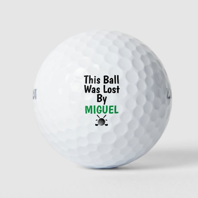 Custom Name lost ball agian Funny Lost  (Front)