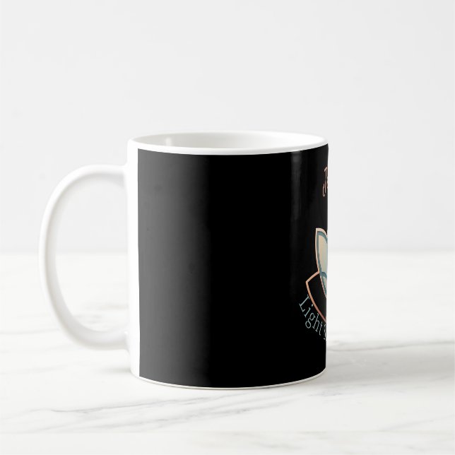 Custom Name Lotus Graphic - [NAME] Shines Bright  Coffee Mug (Left)