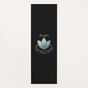 Custom Name Lotus Yoga Mat- [NAME] Shines Bright  Yoga Mat