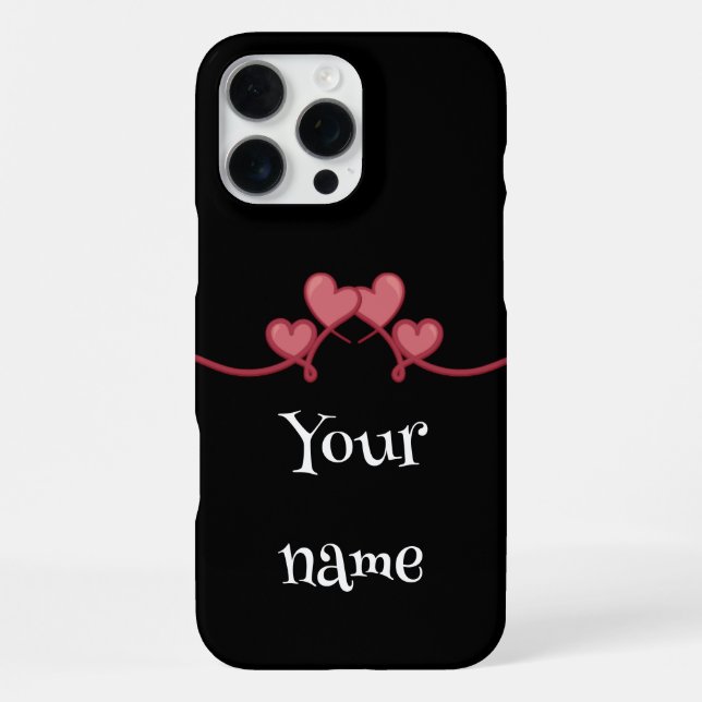 Custom Name love Heart phone case  (Back)