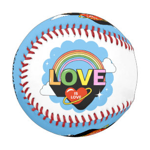 Custom Name "Love Is Love" Baseball