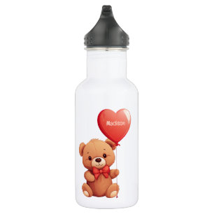 Custom Name Love Teddy 532 Ml Water Bottle