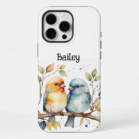Custom Name Lovebirds Wildlife Nature Animal Art