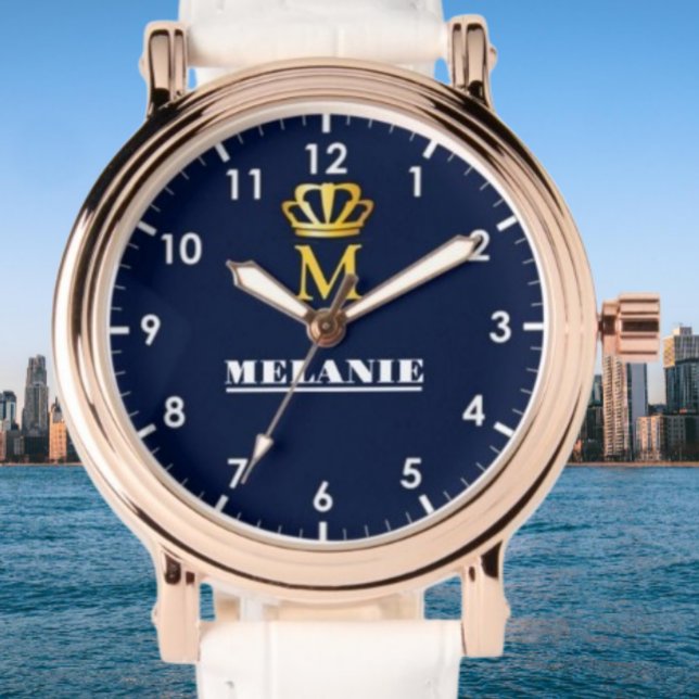 Custom Name Luxury Royal Elegant Monogran  Watch (Creator Uploaded)