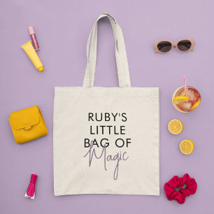 Custom Name Magic Minimalist Modern Tote Bag